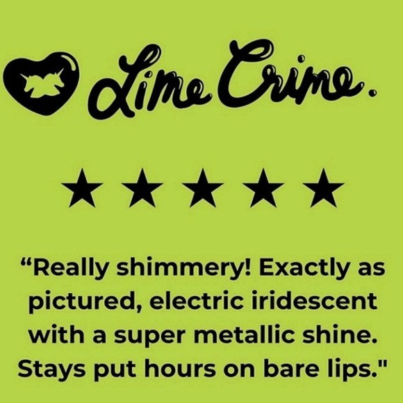 NIB Lime Crime Discontinued Diamond Crushers Iridescent Lip Topper "GEMINI" - Picture 5 of 7